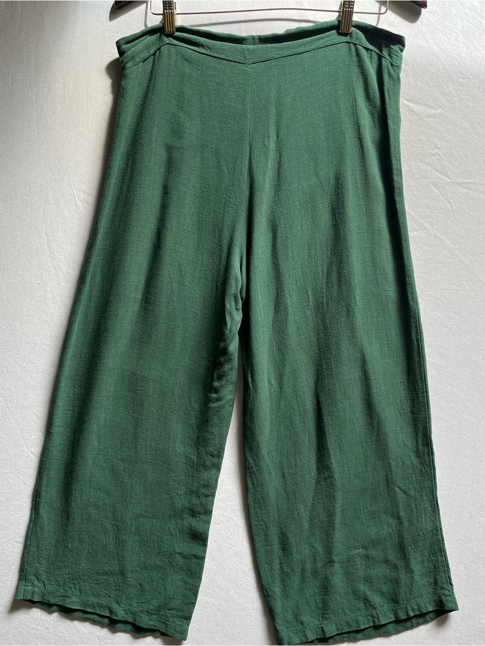 Pink Martini Linen Blend Cropped Wide Leg Pants XS - Picture 3 of 8